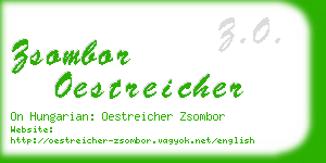 zsombor oestreicher business card